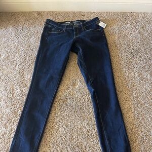 Wassio Dark Blue Low Rise Skinny Jeans